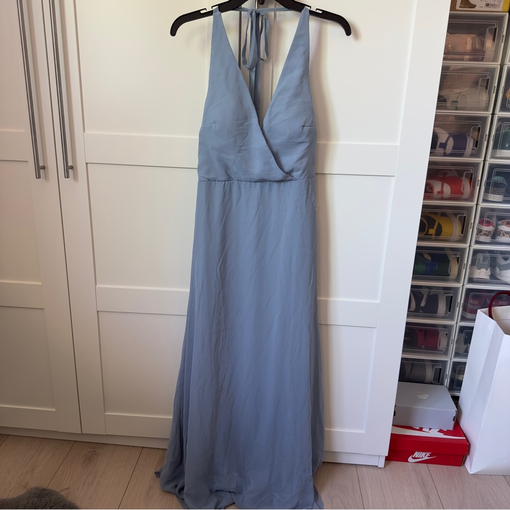 Birdy Grey Moni Bridesmaid Dress - Dusty Blue